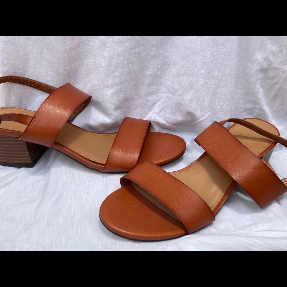 Brown J.Crew leather heels